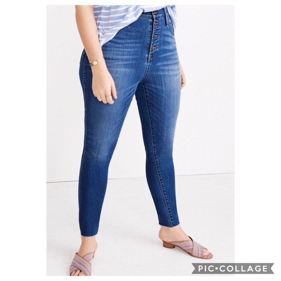 NWT Madewell 10” High Rise Button Fly Skinny Jean - Picture 2 of 13